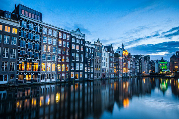 Картина Вечерний Амстердам - Город 