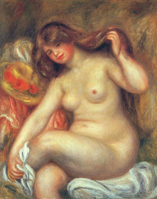 Картина Большая купальщица со скрещенными ногами - Ренуар Пьер Огюст 