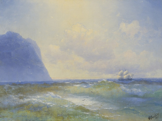 Картина Корабль в море 1895 - Айвазовский Иван 